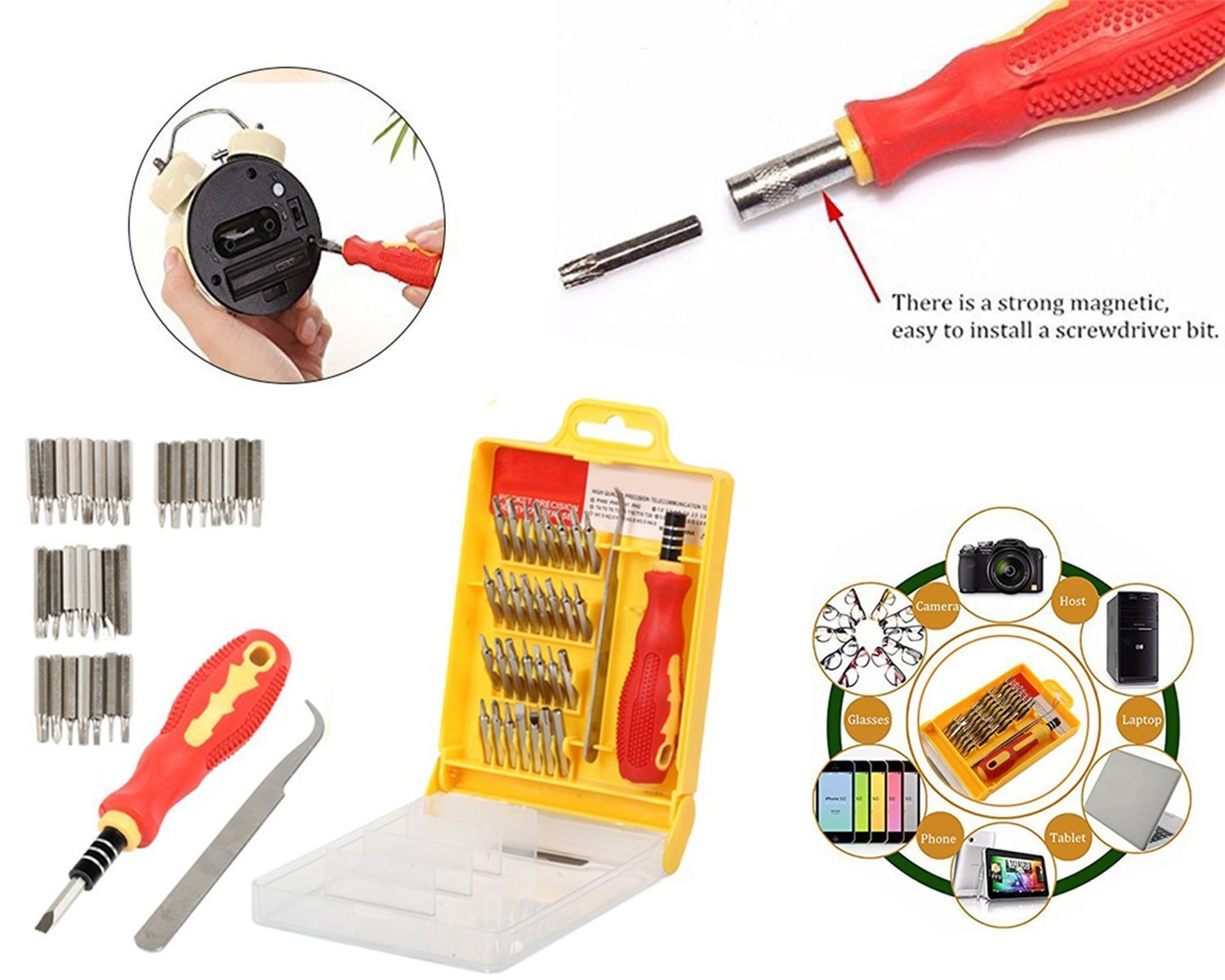 0430 Screwdriver Set  32 in 1 with Magnetic Holder - SkyShopy 0430 Screwdriver Set  32 in 1 with Magnetic Holder - SkyShopy
